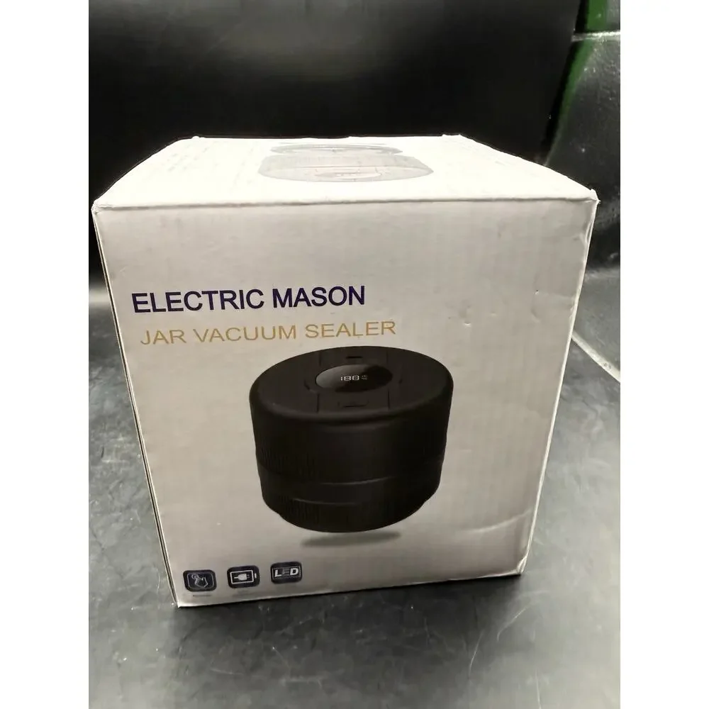 Electric Mason Jar Vacuum Sealer Kit VP06 New (open box) Tested Working